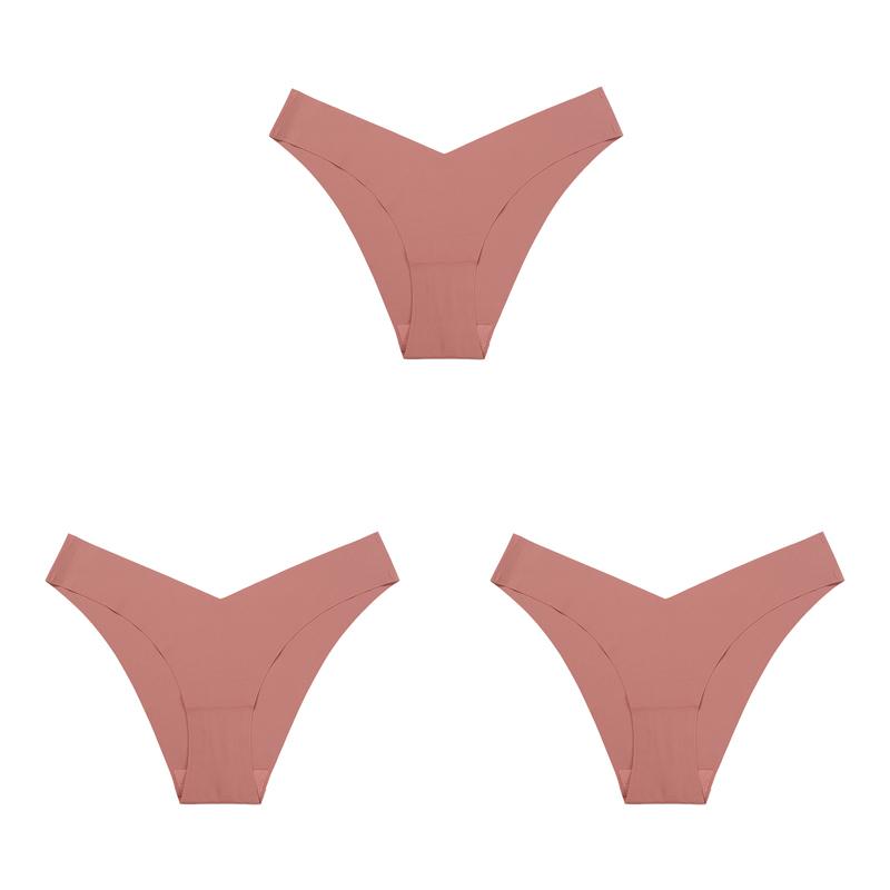 3 Teile/los Frauen Sexy Eis Seide Höschen Low-Rise Keine Spur Dessous Weibliche G String Multicolor Unterwäsche Multicolor Tanga Dessous