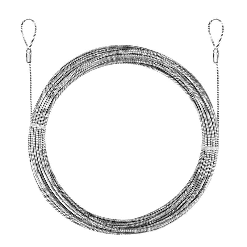 4PCS 2M Stainless Steel Wire LED Light Pendant Lamp Steel Wire Rope Fishing Lifting Cable Silver Steel Wire Hanging Rope