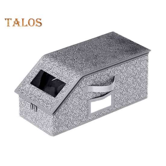 

1/2 шт. Коробка для хранения шляп, органайзер для бейсболок с прозрачным окошком, застежка-молния, пыленепроницаемая, штабелируемая коробка для шляп 1pc