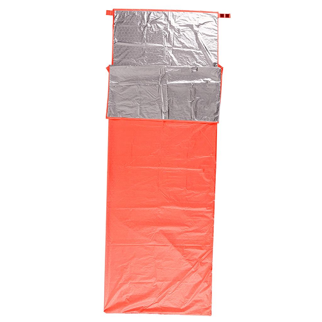 Portable Warming Single Sleeping Bag Reflective Lock Temperature Outdoor Camping Travel Hiking Sleeping Bag 200 * 72cm