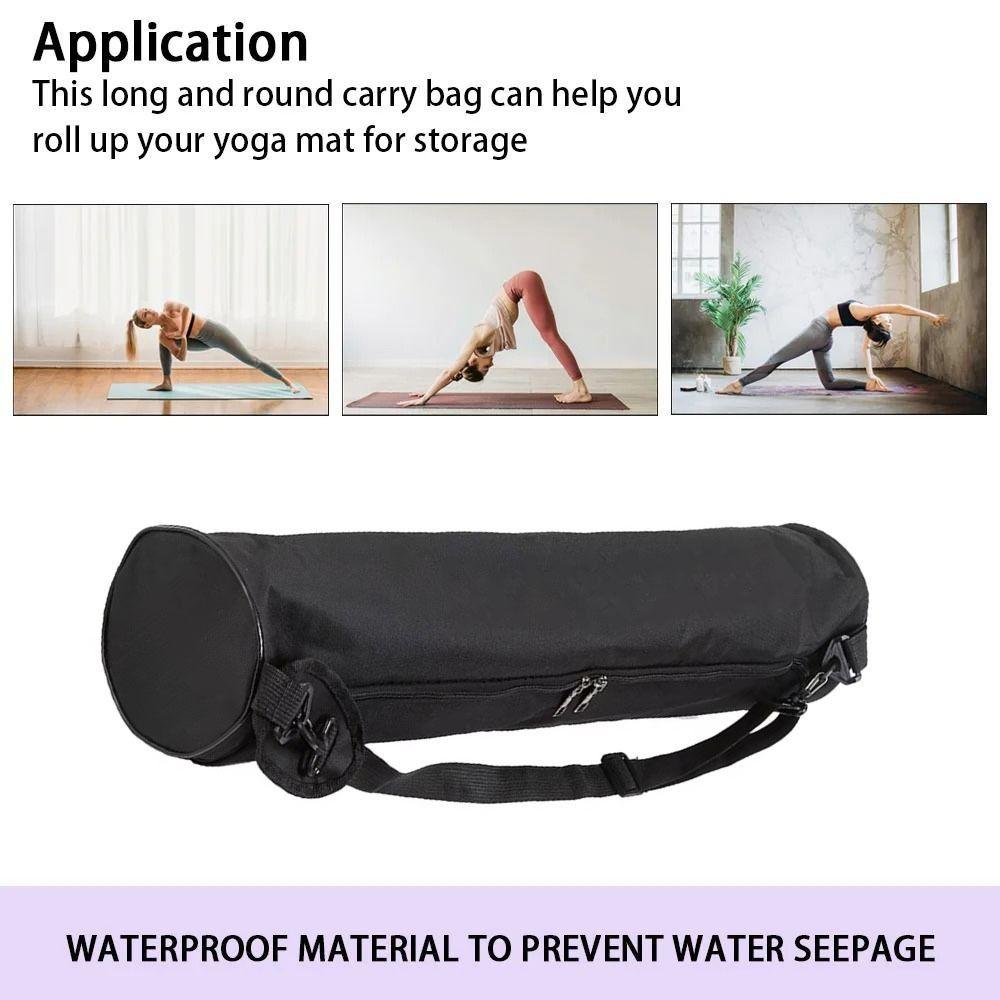Canvas Shoulder Bag Waterproof Yoga Mat Carrier Bag Multi-Functional Yoga Bag  Sport