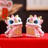 Chinese Style Cute Lion Ornament Cartoon Lucky Dancing Lion Model  Spring Festival Decor