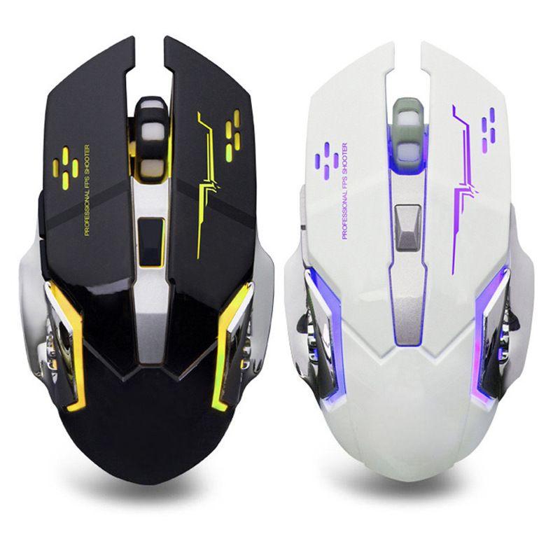 Game e-sports mechanical mouse colorful luminous USB mouse T23 black dual-mode