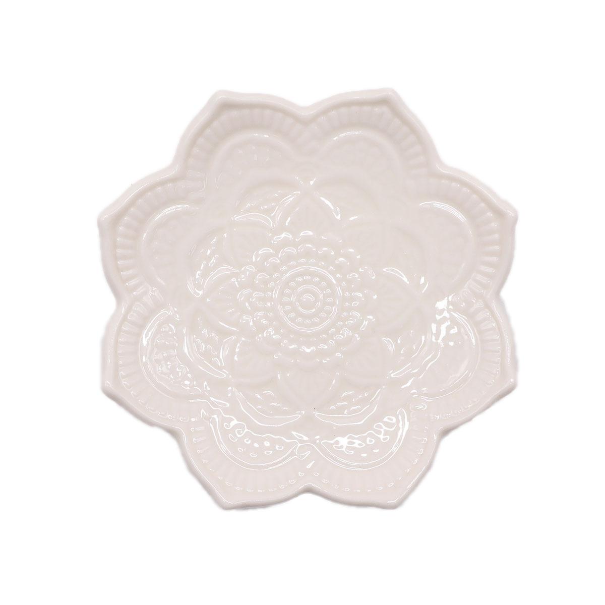 Nordic ins wind irregular mandala jewelry tray jewelry tray decorative storage tray decorative home ornaments белый