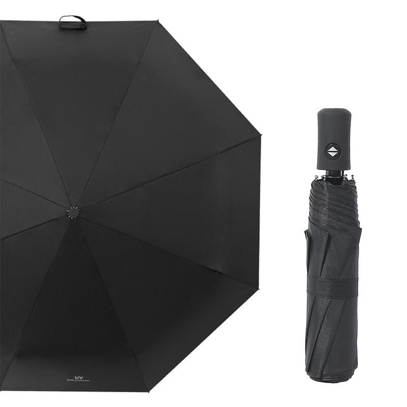 Yizhou 8-Bone Black UV Protection Automatic Umbrella