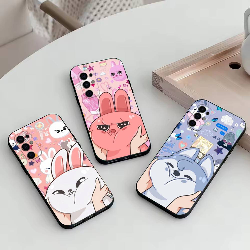 SK-SKZOO Stray Kids-s Phone Case For Samsung S25,S24,S21,S22,S23,S30,Ultra,S20,Plus,Fe,Soft Silicone Black Cover