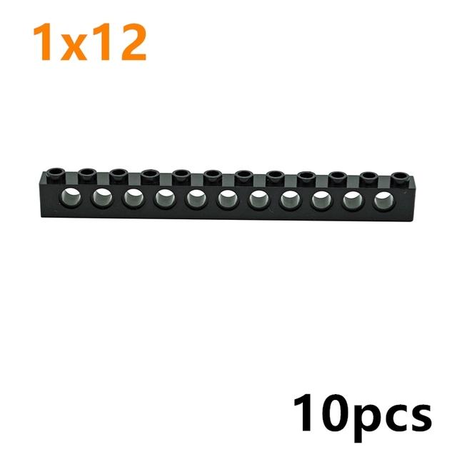 Technical Building Block MOC Combination Studded Long Beam with Hole Thick Bricks Compatible 3703 32018 3895 2730 3894 3701 3700