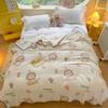 Autumn Warm Cute Bear Blankets for Bed Soft Cartoon Bedspread Comfortable Coral Fleece Throw Blanket Sofa Single Double Blanket