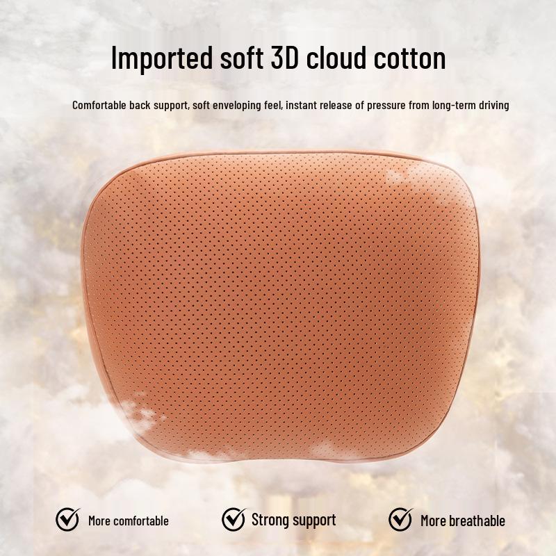 Luxurious Breathable Neck and Lumbar Seat Cushion Set for Maybach