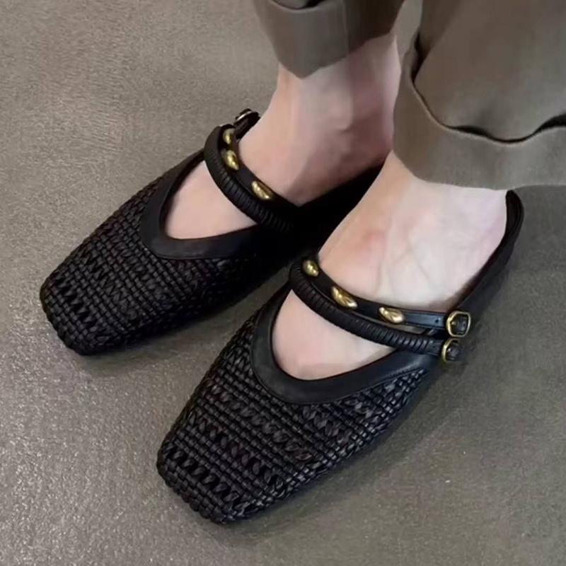 Flats Women Slippers Designer Slingback Shoes Summr Woman's Sandals 2025 Casual Flip Flops New Dress Sandalias De Mujer