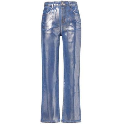Pantalones Metálicos Soho de 5 Bolsillos para Mujer AmyLynn