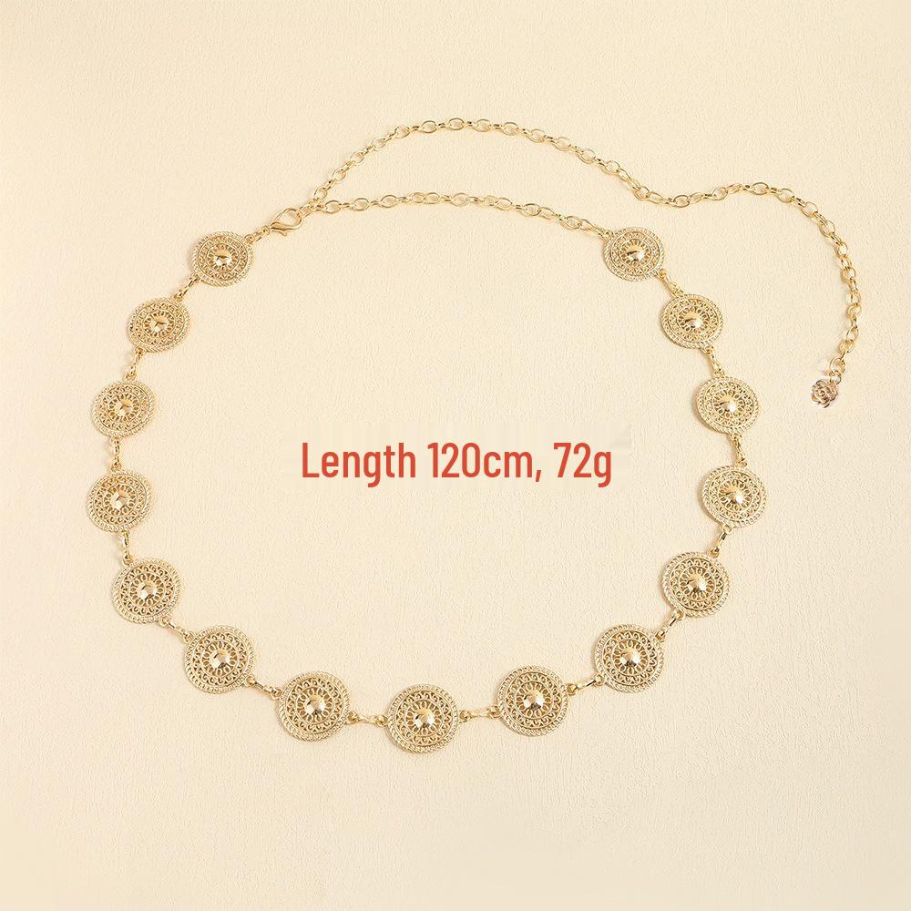 Damen Ethno-Stil Schmetterling Taillenkette: Modischer Metallgürtel für Rock oder Kleid