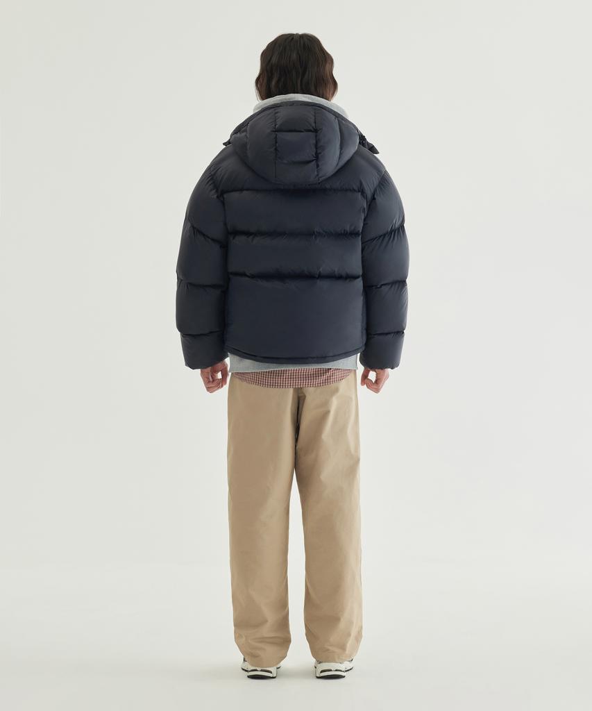 COVERNAT Civic Rds Hooded Short Puffer Dark Navy