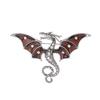 Animal Dragon Brooch With Zinc Alloy Construction For Fashionable Wear In Autumn 2024