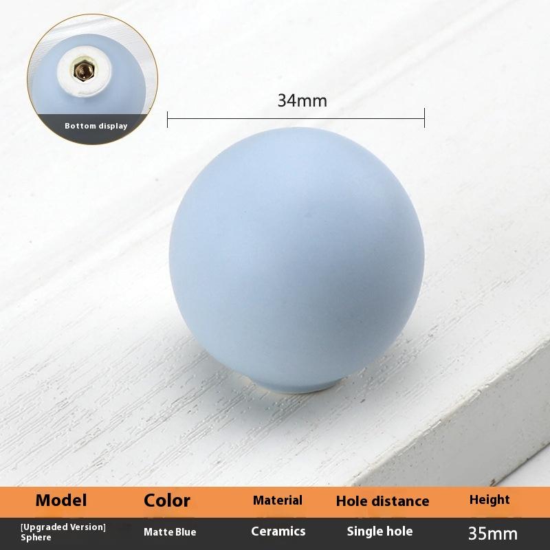 Keramik Schrankgriffe im nordischen Stil für Kinderzimmer, Macaron-farbenfrohe runde Schubladenknöpfe und -griffe, Möbelgriffe für Kinder