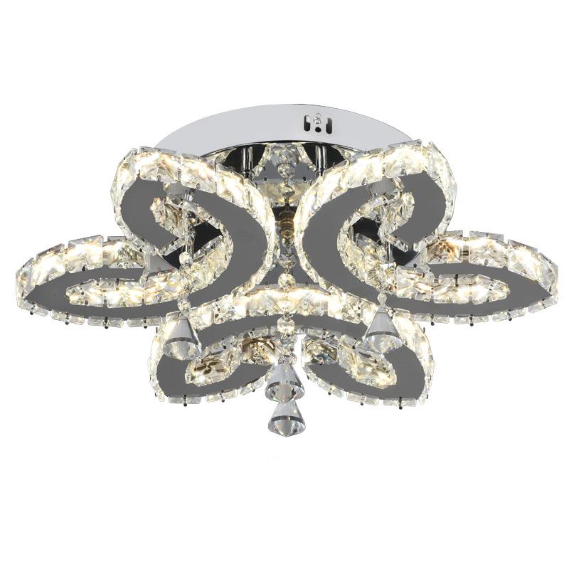 Modern Round LED Crystal Ceiling Light for Living Room or Hallway