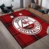 Aberdeen FC Home Sofa Decoration for Living Room & Bedroom, Non‑Slip Play Flannel Floor Mat for Game Room