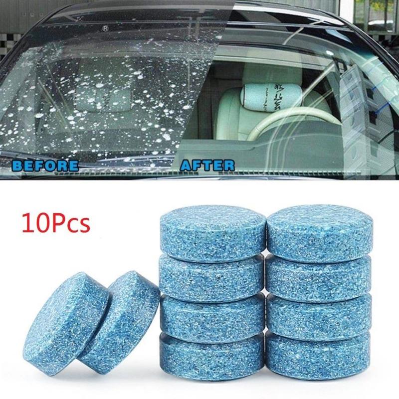 10Pc Car Windshield Glass Washer Cleaner Compact Effervescent Tablets Detergent