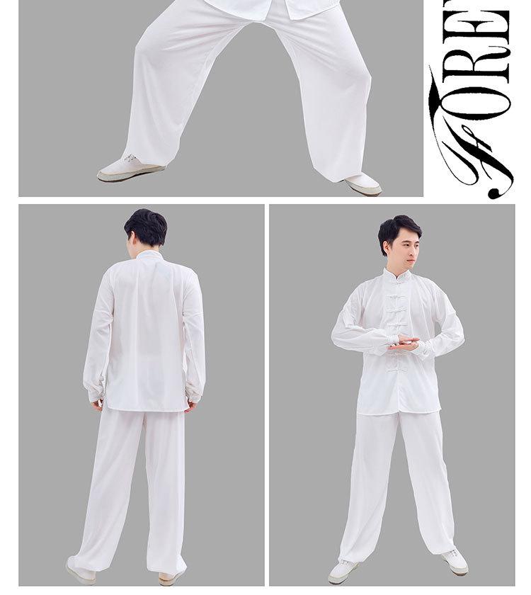 2024 Tai Chi Bamboo Linen Suit for Middle-Aged & Elderly - Ideal for Morning Exercise, Dance, or Wushu Practice