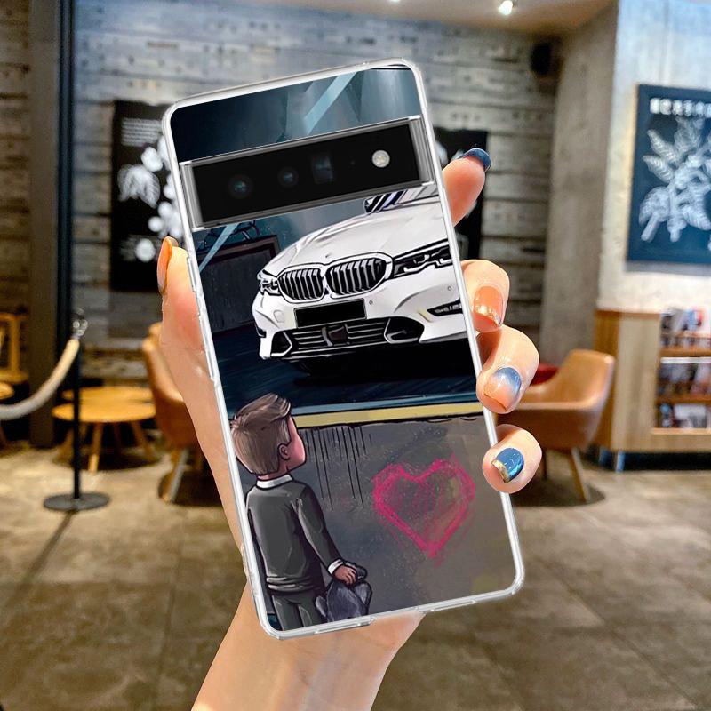 

Спортивный автомобиль Boy See Jdm Drift для Google Pixel 8 7 6 Pro 6A 5 4 5A 4A 3A XL 5G, противоударный мягкий прозрачный чехол из ТПУ Pixel 8