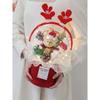 Christmas Hug Plush Bouquet: Cute and Creative Gift with Preserved Flowers