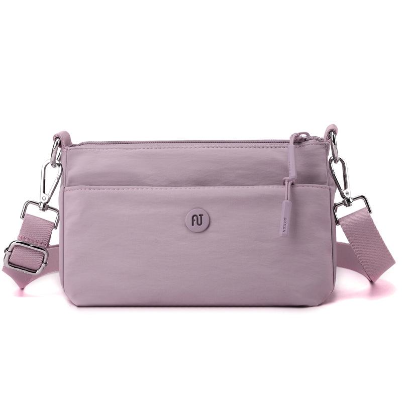 Women's Bag Solid Color Shoulder Bag Multi-Compartment Crossbody Bag