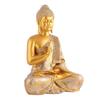 Samadhi Buddha Showpiece for Home & Office Decor Gift Itam(11 Inch Golden)