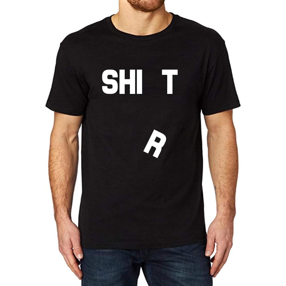 Men s Humor Shirt Funny Printed T-Shirt (Black,XXL) M чёрный