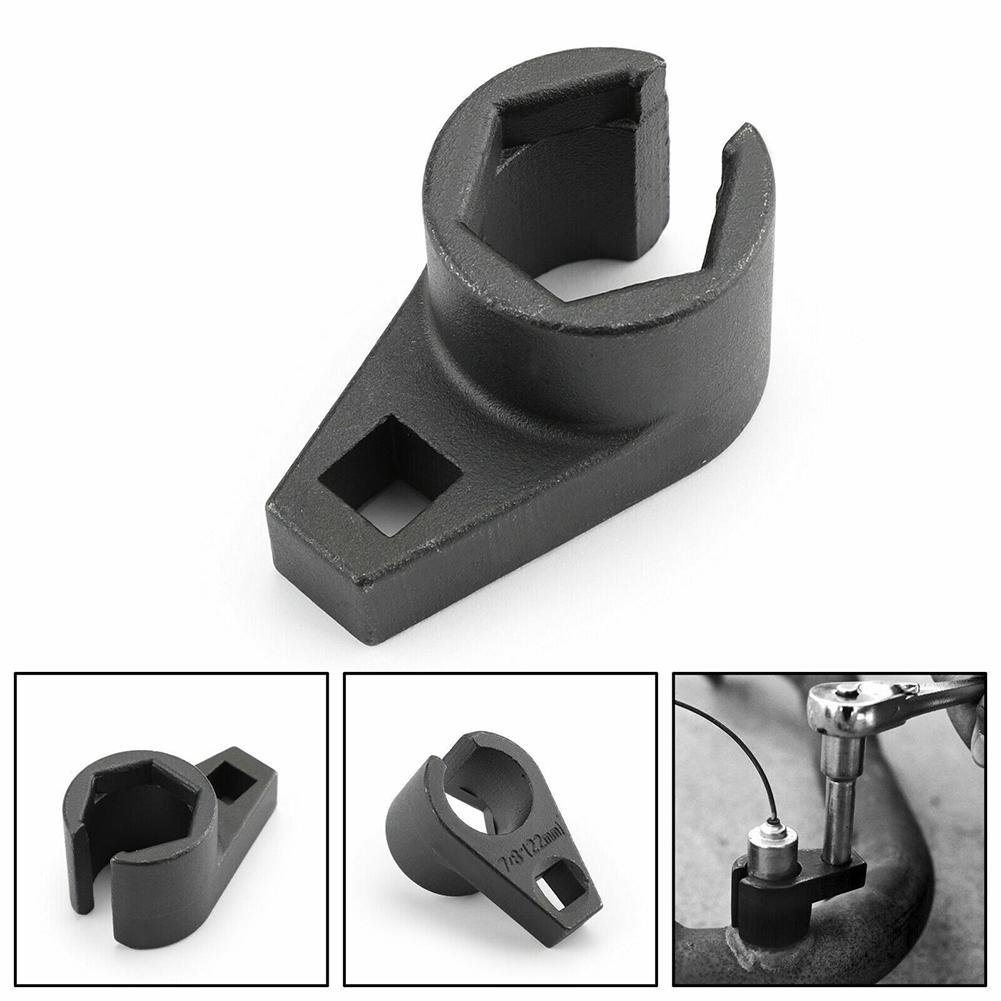 22MM Offset Oxygen Sensor Socket Wrench Tool Adapter For 3/8" Drive Ratchet Or Breaker Bar Sensor Wrench Car Repair Hand Tool