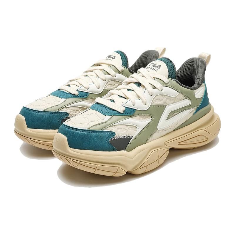 Fila Sports Casual Shock Absorbing Durable Low Top Dad Shoes Men Sneaker Blue White F12M343103FWD