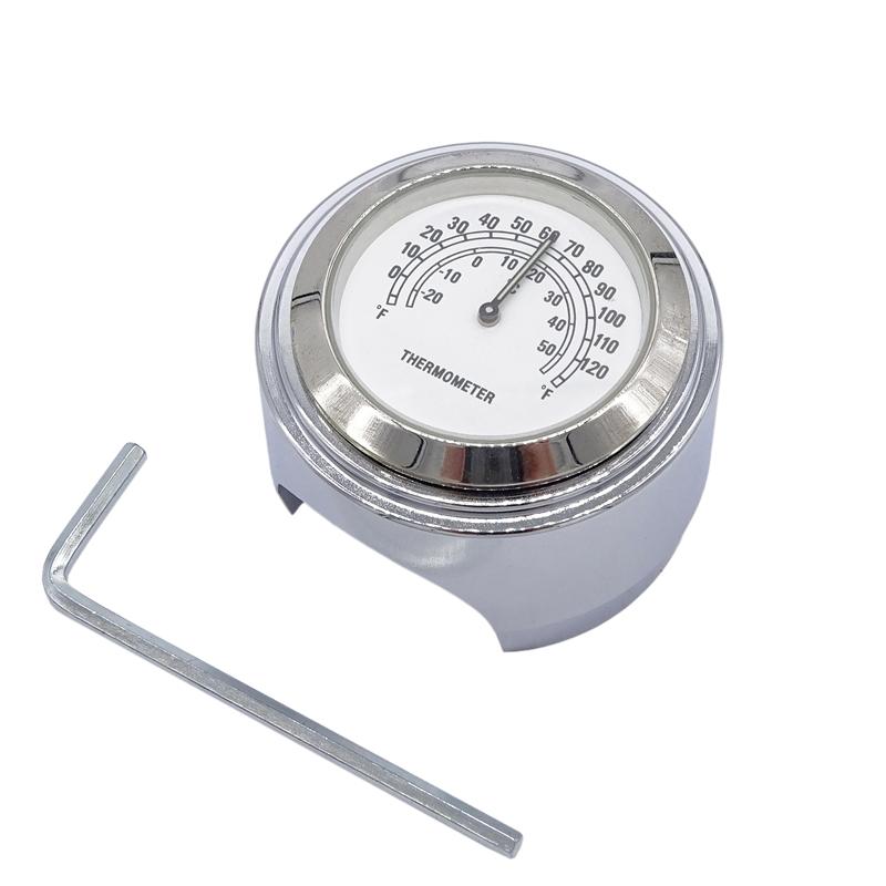 Universal 22/25mm Motorcycle Handlebar Watch Thermometer Waterproof Moto Watch for Harley Motorcycles Accessories