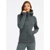Waist-Tight Thin Yoga Wear Fall and Winter Running Jacket Workout Top Silm Hooded Cardigan Sweater Female Fleece-lined Thickened
