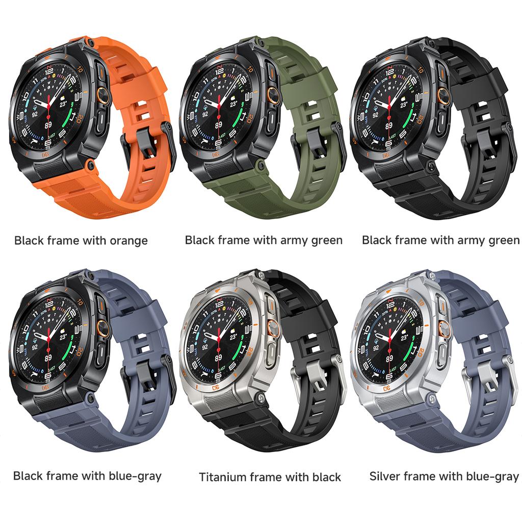 Silikon-Sportarmband+Metallgehäuse für Samsung Galaxy Watch Ultra 2025 47mm Armband Correa für Galaxy Watch 7Ultra 47 Zubehör