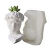 Nonstick Sculpture Man Pen Holder Mold Flower Pot Silicone Mold DIY Crafts Ornament Tool DIY Succulent Planter Mold
