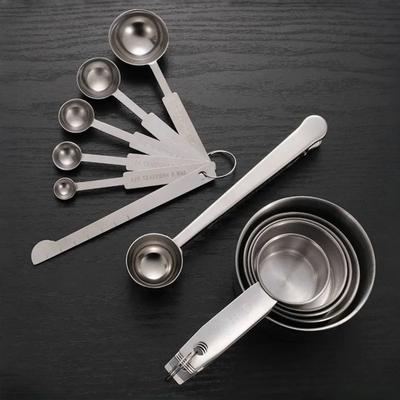 Set Linguri de Măsurat Oțel Inoxidabil Stivuibil Cupă de Măsurat Măsură pentru Copt Lingură Măsură Pudră de Cafea Condimente Lingură Măsură Instrumente pentru Copt