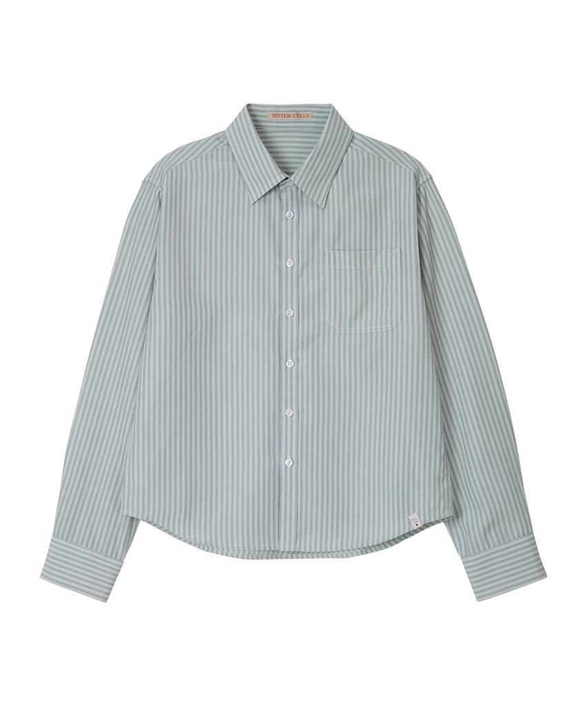 BITTERCELLS Standard Lauren Striped Shirt - Green