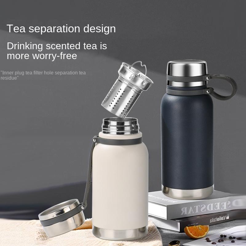 Herr 316 Rostfritt Stål Högkvalitativ Vattenkopp Stor Kapacitet Te Vatten Separation Vattenkopp Utomhus Bil Bärbar Vattenkokare