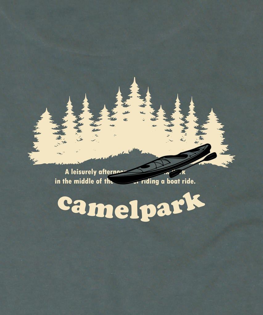 CAMEL WORK Park Short Sleeve T-Shirt (Deep Green)