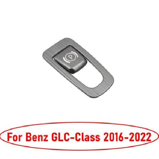 For Benz GLC X253 2016-2022 Black Titanium Electronic Handbrake Cover Trim 2pcs