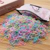1000 Stück Bunte Kleine Einweg-Haargummis Scrunchie Mädchen Elastisches Gummiband Pferdeschwanzhalter Haaraccessoires Haargummis