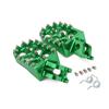 JFG Motorcycle Foot Pegs and Steps Set Pin and Foot Compatible with and More Green (Coater Pins, Axles, Pedals) - Non-Slip Aluminum, KX250F, KX250,