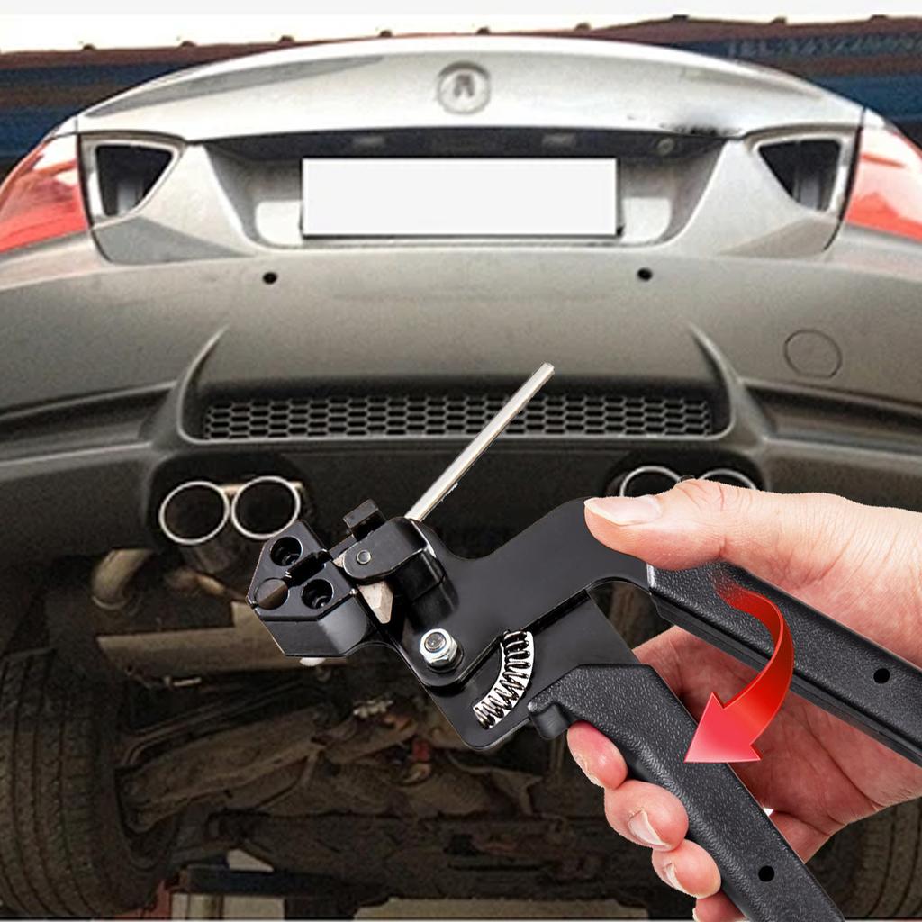 Kit de Ferramenta para Abraçadeiras de Cabo de Aço Inoxidável 304 com 100 Unidades de Abraçadeiras Ferramenta de Corte de Abraçadeiras de Cabo 11,8 Polegadas 200LBS Resistência à Tração para Cerca de Elo de Corrente Tubo de Escape