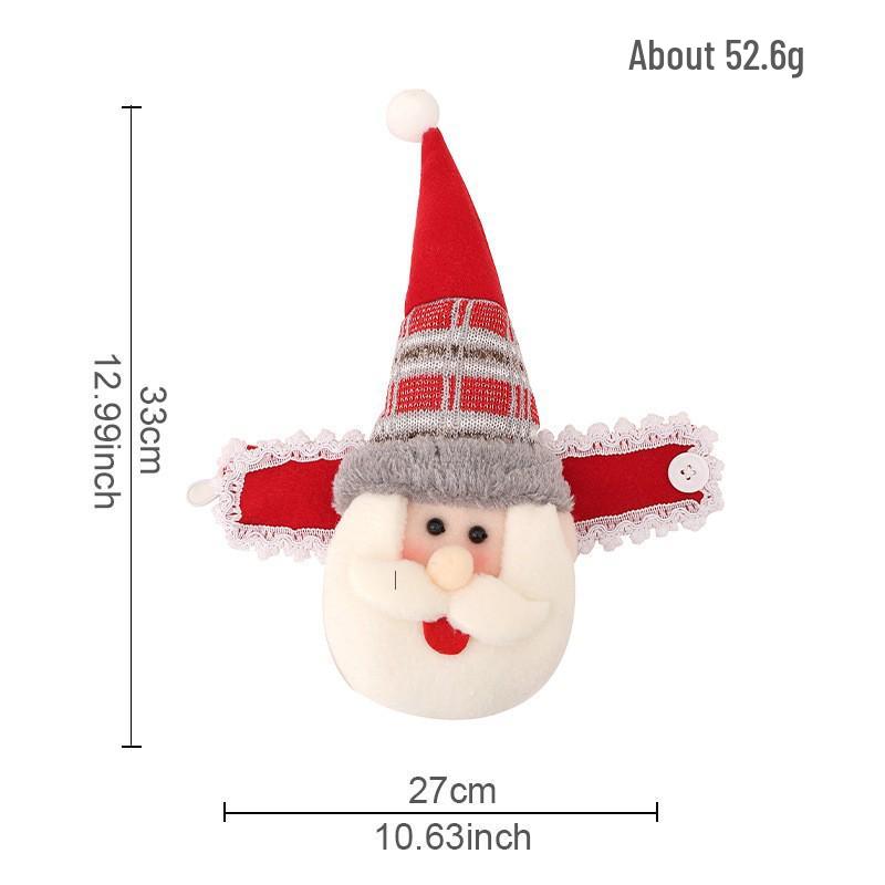 

Knitted Santa Claus Curtain Holder Pendant for Christmas Decorations in Hotels