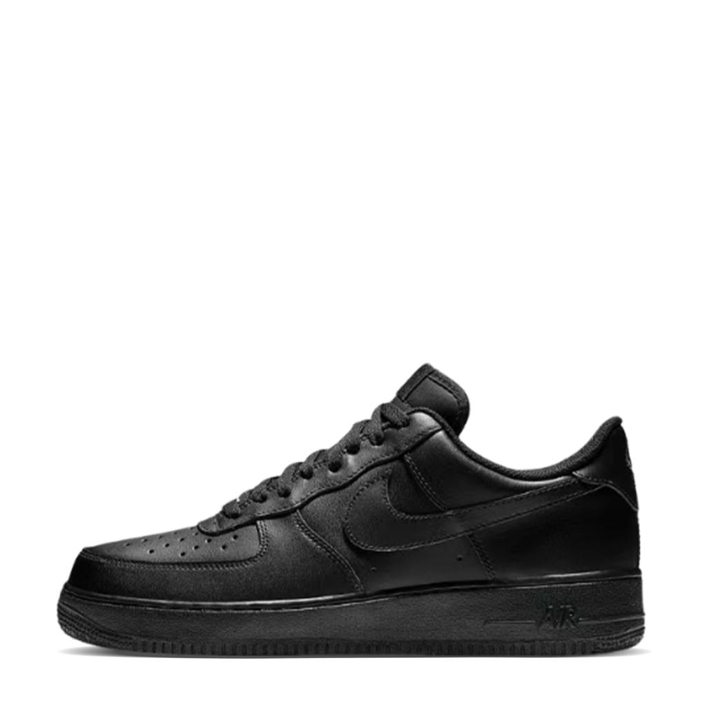 Nike Air Force 1 07 Leather Abrasion Resistant Low top Skateboard Shoes Unisex Black White CW2288-001(Team120-)