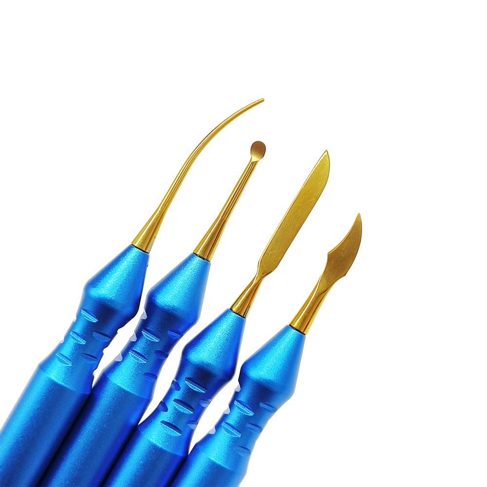 1 Piece Titanium Double Ends Dentist Sculpture Knife Wax Carving Tools Spatula Blade Dental Lab Tools