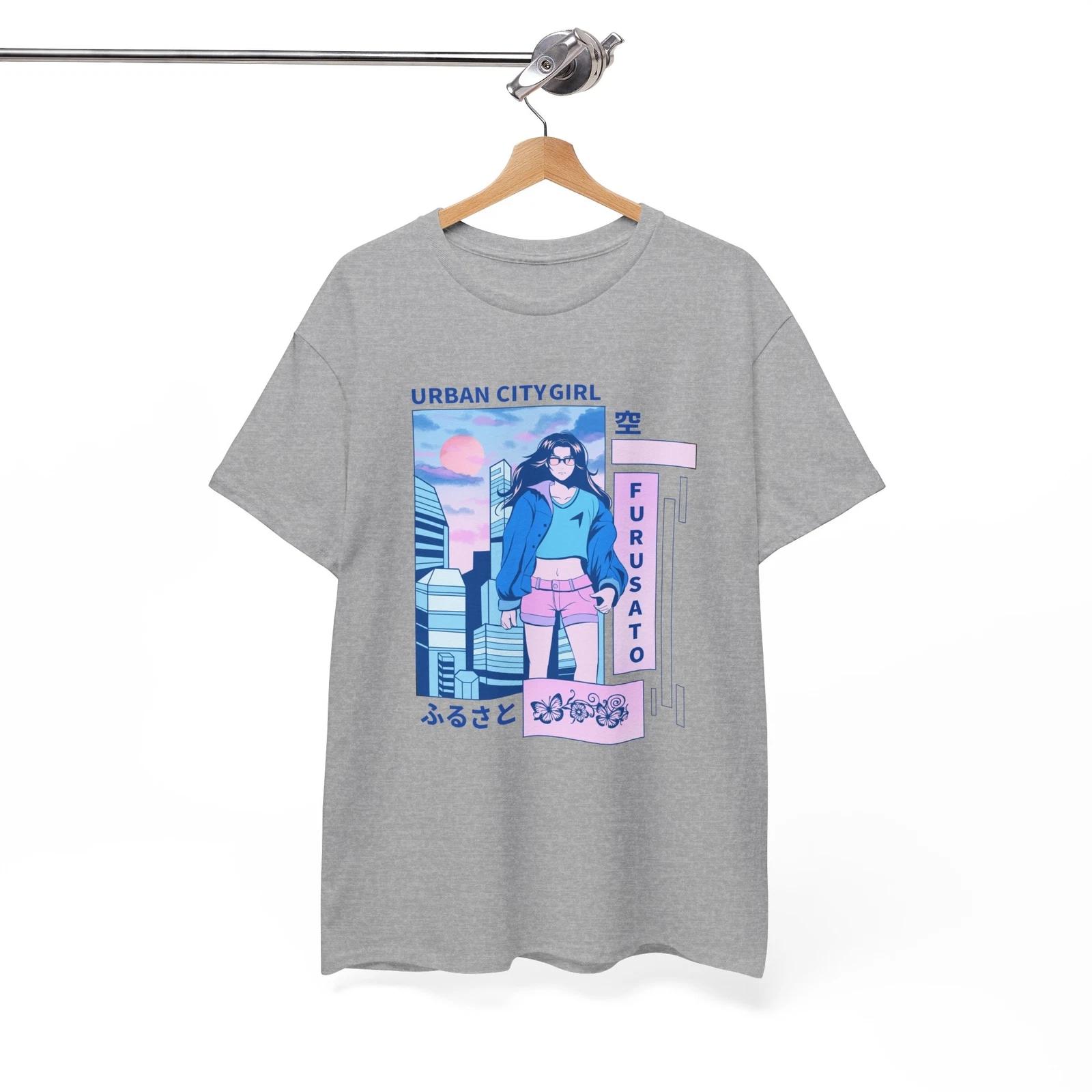 Urban Japanese City Concept T-Shirt | Traditional Japanese City Shirt 3XL
