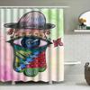 Colorful Printed Shower Curtain With Eye Design For Bathroom Decor Waterproof Fabric Home Decor Item 48X72In/120Cmx183Cm (Green)