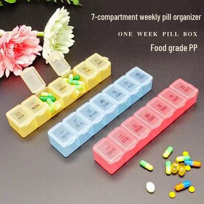 Creative Portable 7-Compartment Pill Box for Weekly Tablet Storage