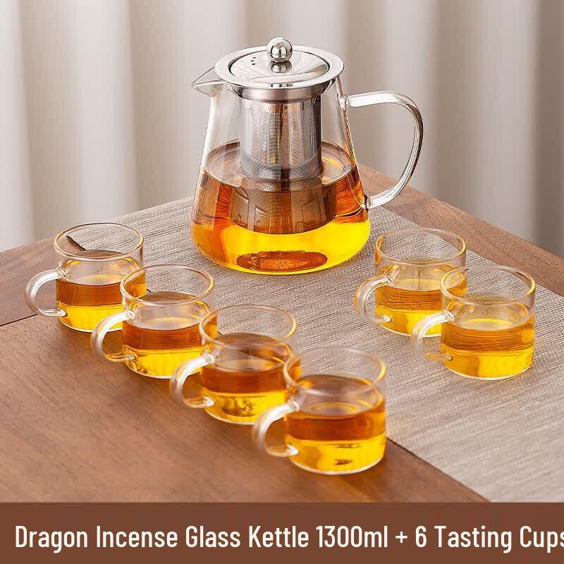 Youluo Home Glass Teapot with Tea Separation