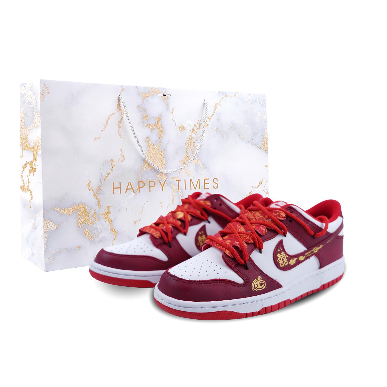 

Nike Dunk GS Wedding Shoes, Auspicious Dragon And Phoenix, Special Box New Chinese Style Low top Skateboard Shoes FB9109-119(Team886-SBOX) 35.5